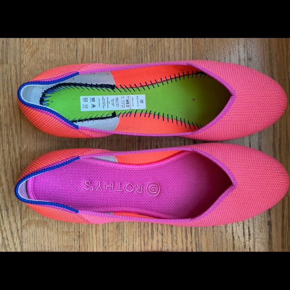 Rothy’s Tropical Pink Size 8.5, w/ box, Pre-owned - Picture 5 of 9
